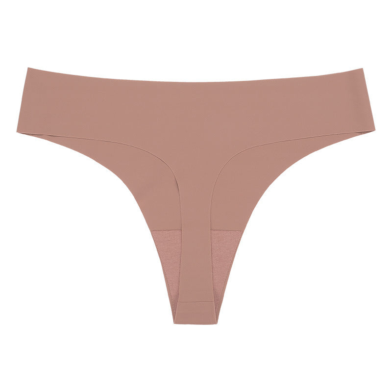 Women Low-waist Breathable Solid Color Quick-drying Casual Panty