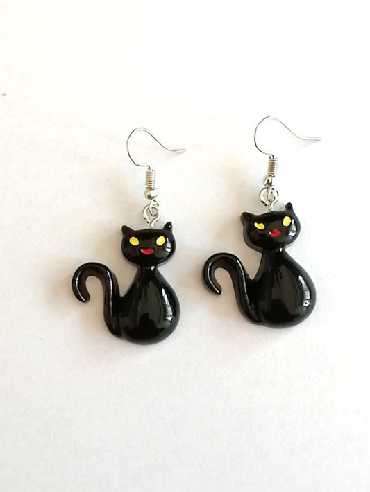 Earrings Vintage Halloween Cat Earring for Women