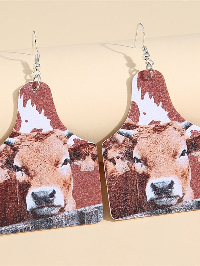 Earrings Casual Street Cow Earring for Women