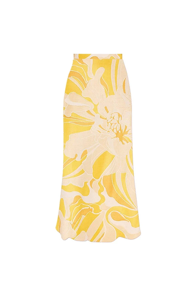 Traje de baño de una pieza sólido sin tirantes con estampado floral 3D