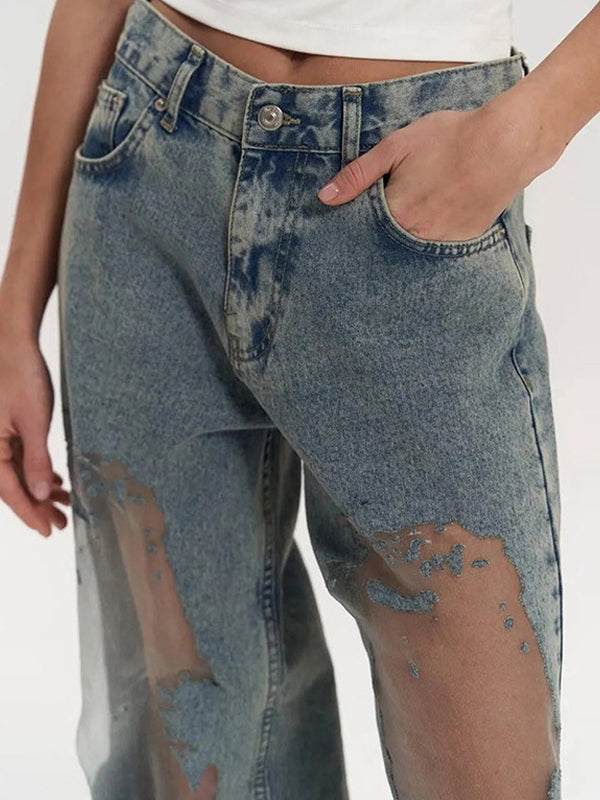 American-Style Retro Vixen Boyfriend Jeans
