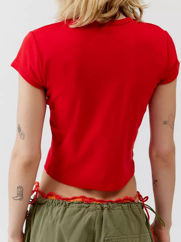 Crab Print Short Sleeve Tee