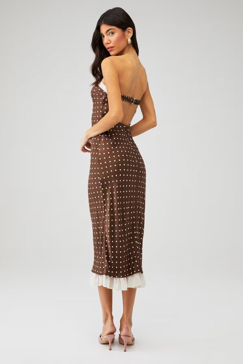 Daisy Mae Strapless Midi Dress