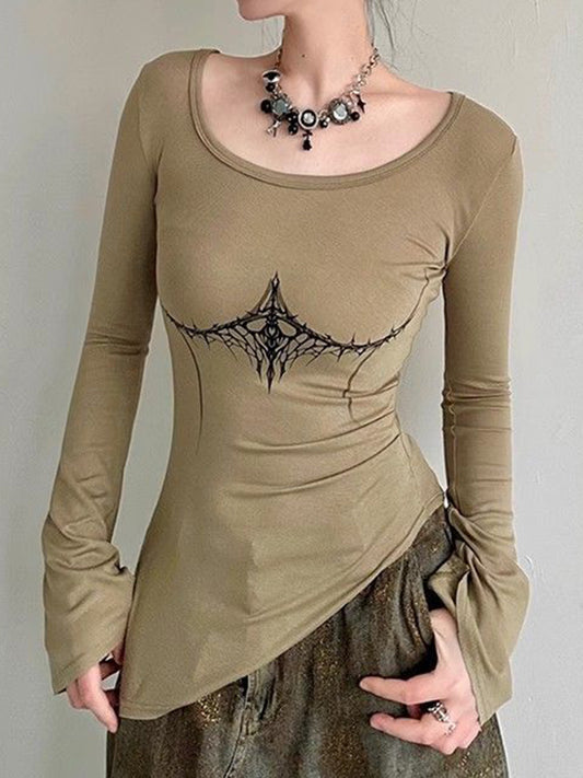 Irregular Long Sleeve Tee
