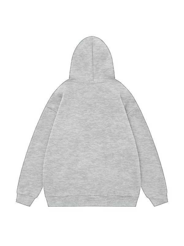 Vintage Star Print Oversized Hoodie