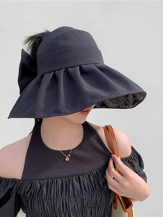Sun Hat Daily Holiday Cloth Simple Sweet Sunscreen Comfortable Casual 1 pcs for Women