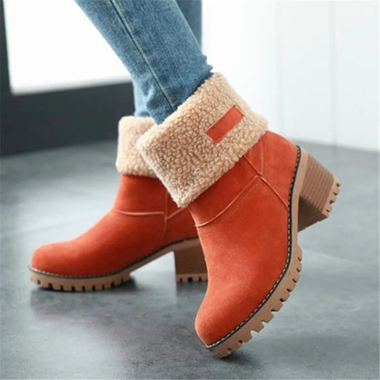 Suede Ankle Boots with Heel for Women | Ideal for Autumn