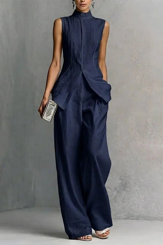 Soren Sleeveless Tailored Trouser Two-Piece Set