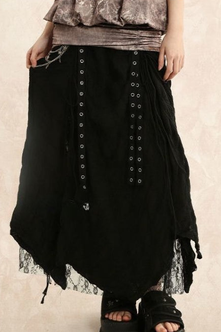 Vintage Apocalyptic Alt Mesh Skirt