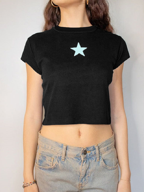 Star Print Short Sleeve Tee