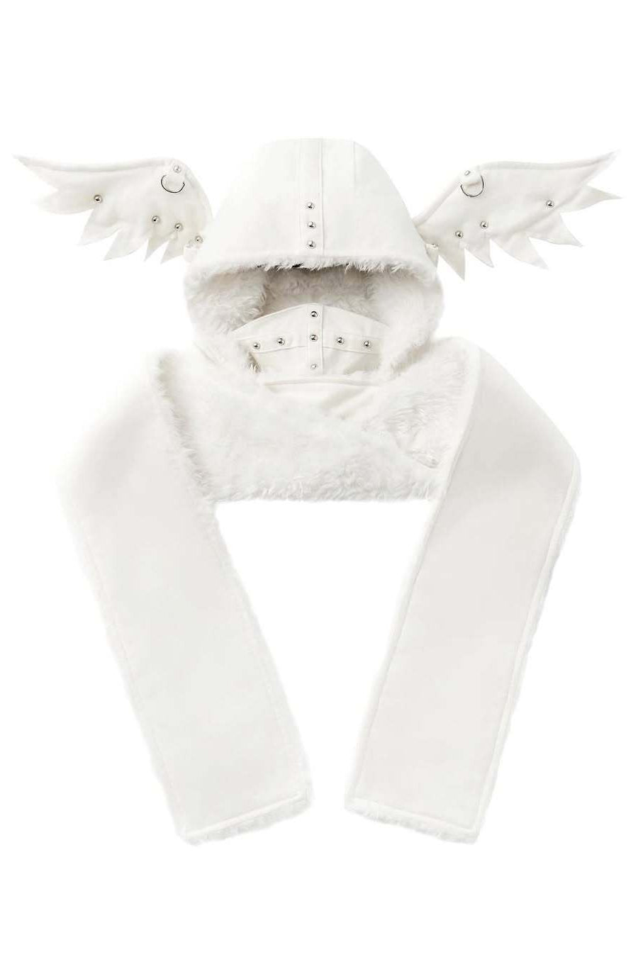 Multifunctional Gothic Punk Fleece Hat Scarf