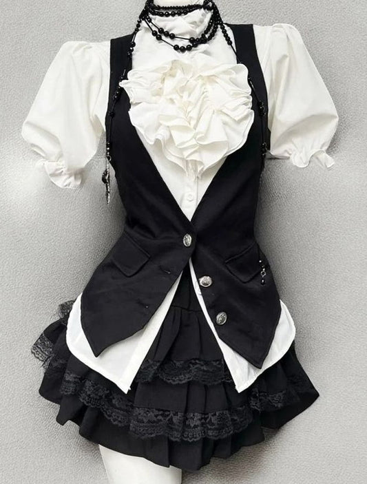 Retro Artistic Casual Blouse