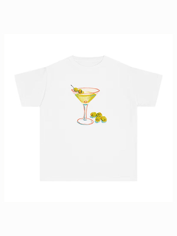 Retro Print Short Sleeve Tee