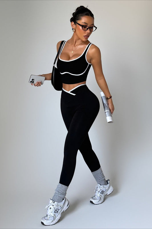 Yoga Bra Sculpting Pants Activewear Set