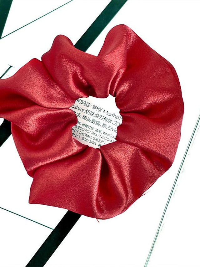 1PC Headbands Hair Tie For Daily Date Fabric Korean pink Pink bowel ring Champagne Colored Intestine Rings for Women