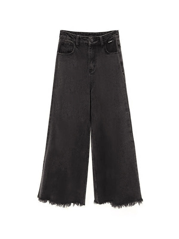Washed Vintage Brown Loose Boyfriend Jeans