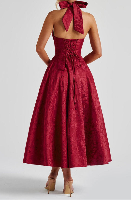 Valentina Midi Dress - Red