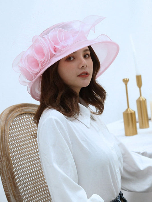 Hat Sun Hat Purple Pink Wine Outdoor Dailywear Holiday Pure Color Floral Floral Portable Sun Protection Comfort for Women