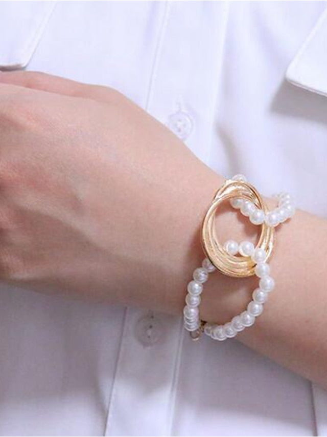 Chain Bracelet Classic Fashion Simple Elegant Alloy Bracelet Jewelry Gold For Daily Date for Women