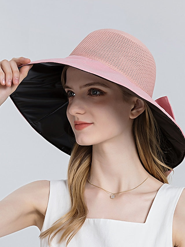 Summer Sun Hat Outdoor Foldable Bucket Hats Women Anti-UV Sun Hat Sunscreen Beach Casual Fashion Ladies Hat for Women