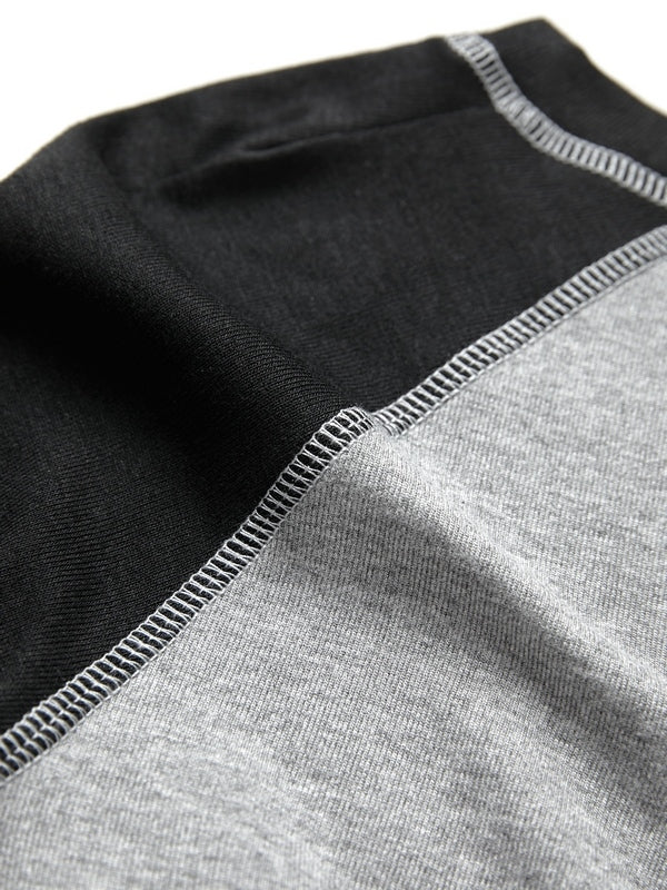 Raglan Contrast Color Slim Long Sleeve Tee