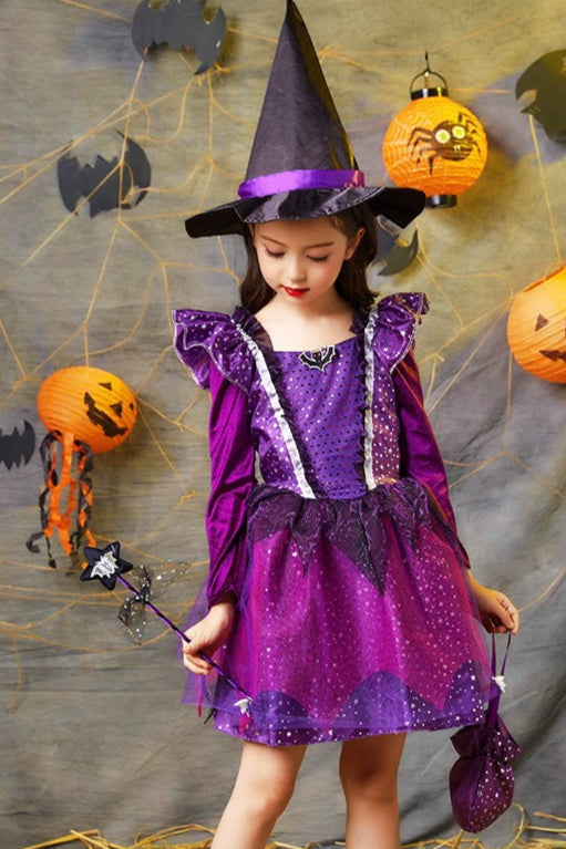 Witch Princess Dress Kid Halloween Costume