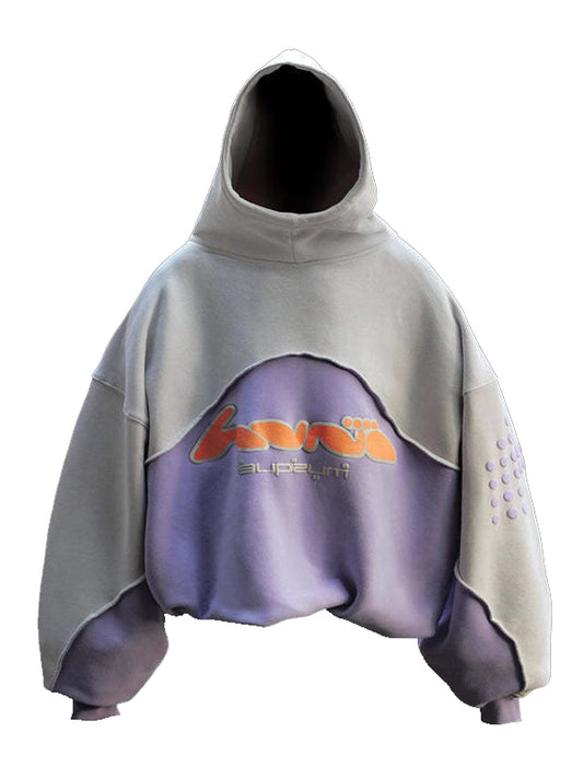 Trendy Casual Multicolored Printed Hoodie