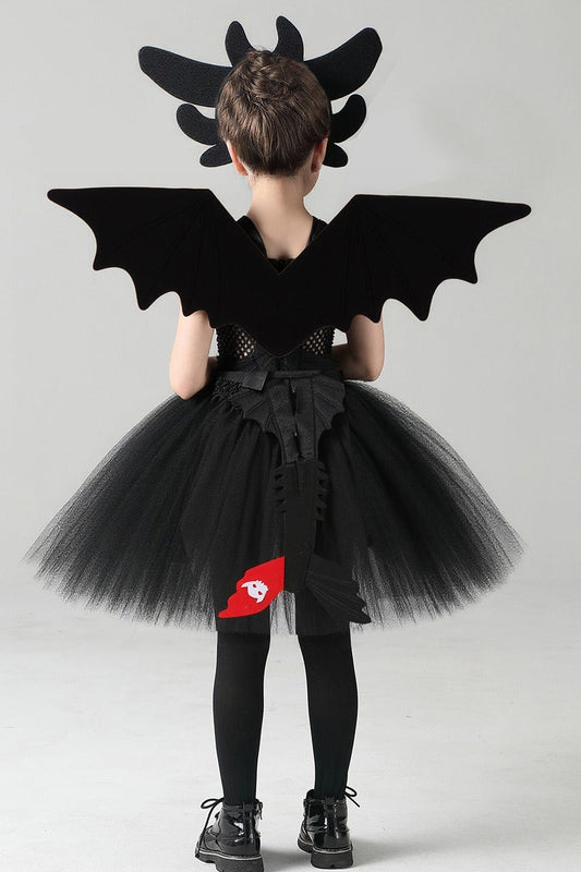 Night Dragon Dress Kid Halloween Costume