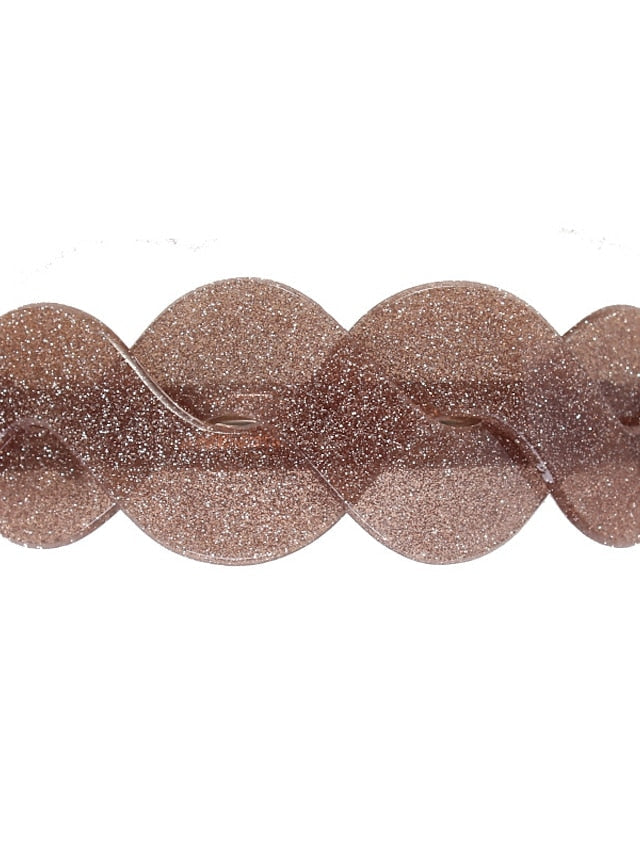 1pc Large Barrettes for Women Beautiful Lines Simple Retro Classic Large Snap Barrettes Hair Accessories Hair Barrettes for Women Thick Hair (Fine pink) for Women