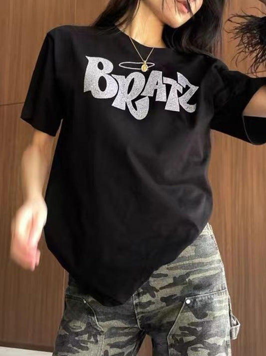Vintage Diamond Oversized Short Sleeve Tee
