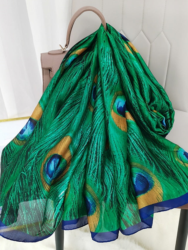 Scarves Shawl Daily Holiday Animal Chiffon Vacation Casual Sunscreen Outdoor Casual 1 PC for Women