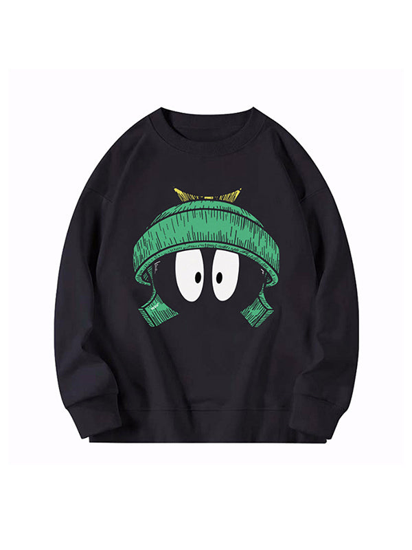 Hip Hop Round Neck Long Sleeves Sweaters