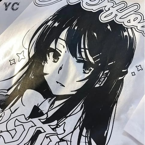 Japanese Manga Girl Shorts Sleeve T-shirt