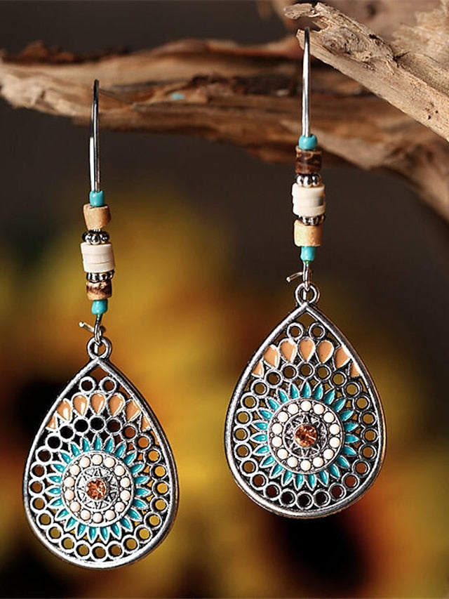 Earrings Textured Street Flower Earring for Women