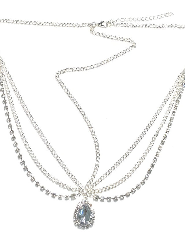 1pc Headbands Hair Accessory Set For Wedding Gift Holiday Head Alloy Golden Silver for Women