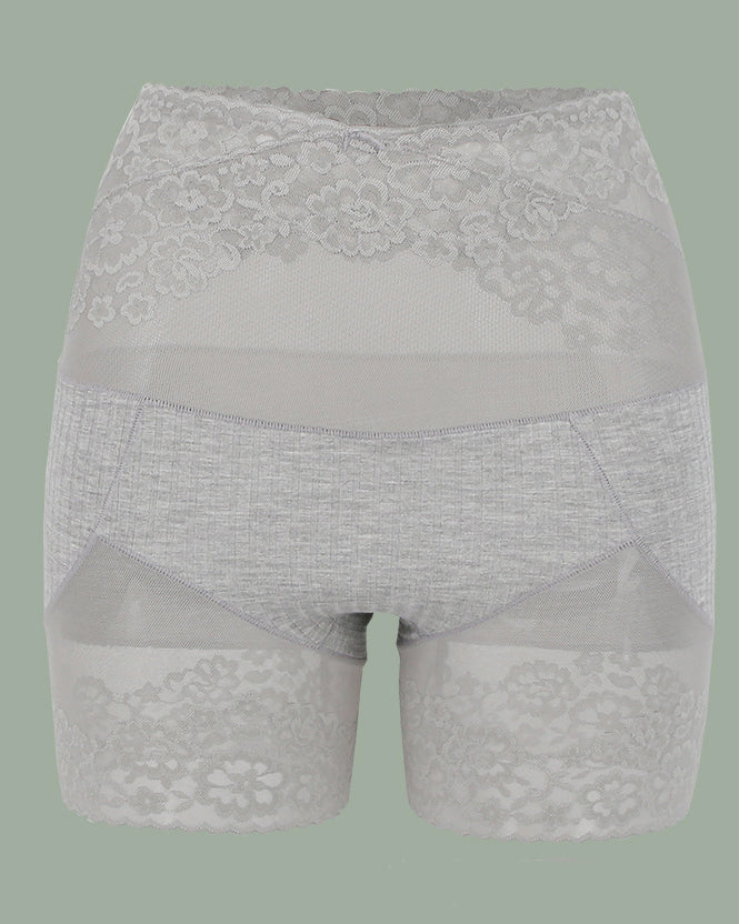 Lace High Waist Cotton Hip Lifting Tummy Control Leggings