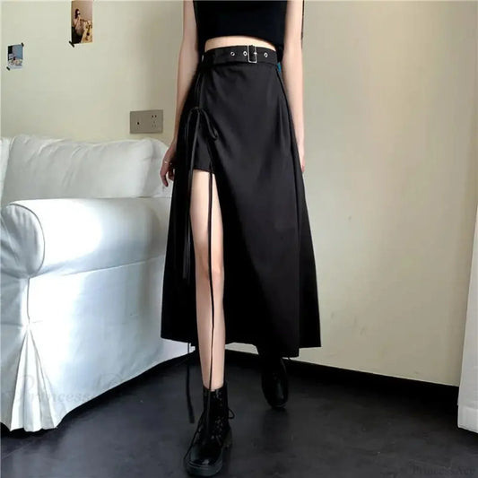 Gathered Patchwork Pleated Skirt