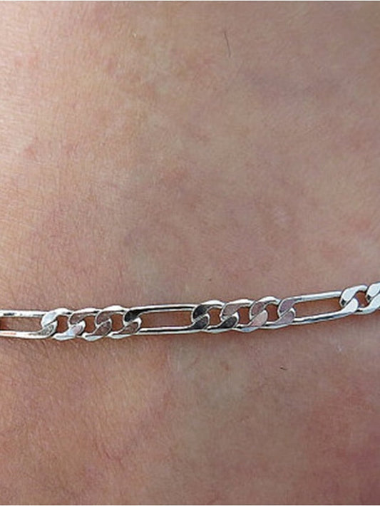 Ankle Bracelet Stylish Simple Body Jewelry For Daily Beach Classic Alloy Silver Gold 1PC for Women