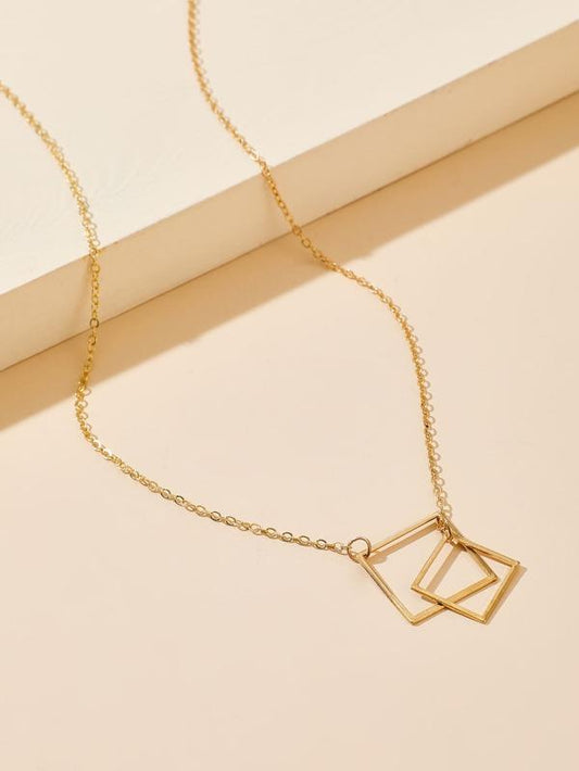 Geometric Decor Necklace for Women