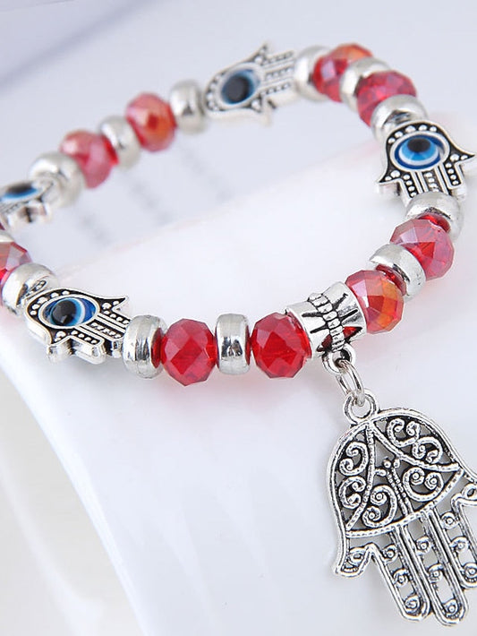 Bead Bracelet Retro Eyes Classic Plastic Bracelet Jewelry Black / White / Red For Daily for Women