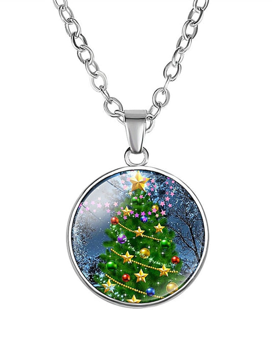 necklace Casual Christmas Snowflake Necklaces for Women