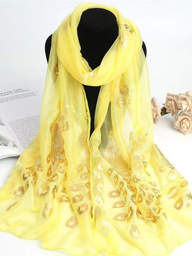 New Peacock Feather Shawls and Wraps for Party Dress Wedding Cape Bride Dress Shawl Women Wrap Shoulder Scarf for Women