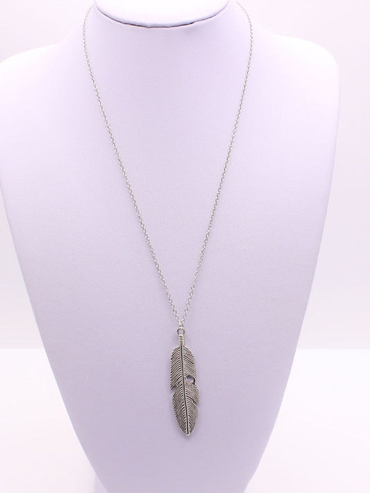 1PC Necklace For Street Daily Alloy Classic Feather for Women