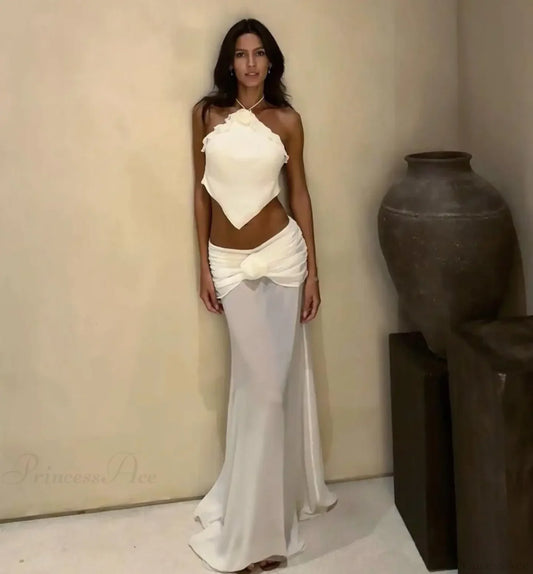 Hollow Out Backless Three Piece Swimsuit