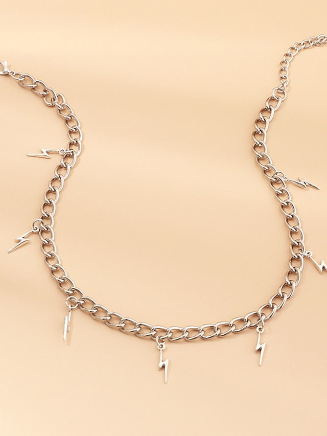 1pc Pendant Necklace Necklace For Anniversary Street Masquerade Chrome Classic Lightning for Women