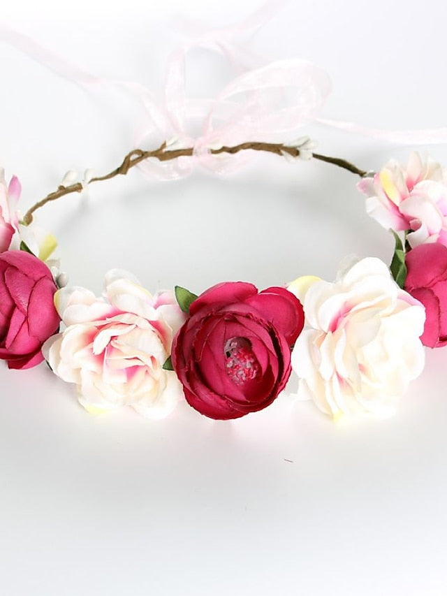 1PC Headbands Headband For Wedding Birthday Fabric 1 White Champagne for Women