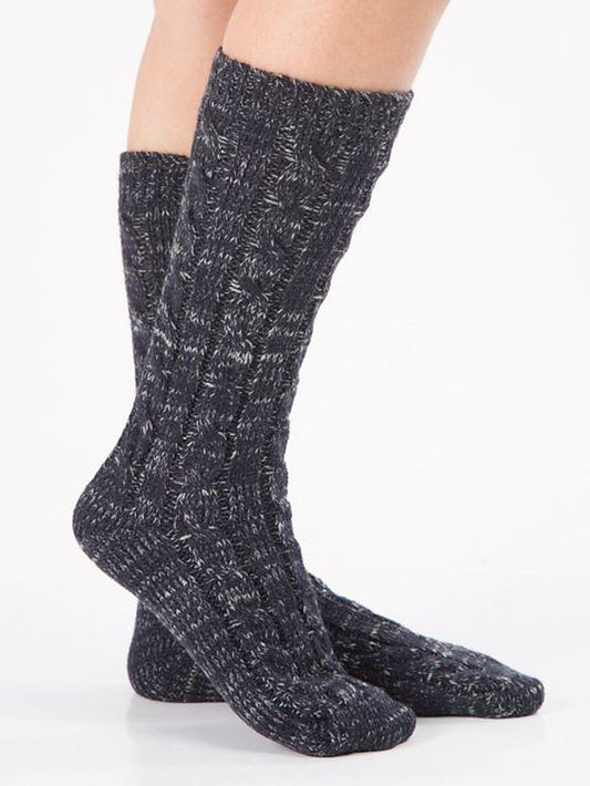 Crew Socks Home Daily Spandex Acrylic Fibers Nylon Basic Casual Classic Warm 1 Pair for Women