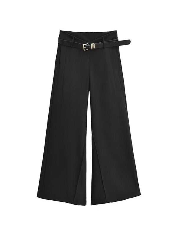 Street Trumpet Wide Leg Tailored Pants
