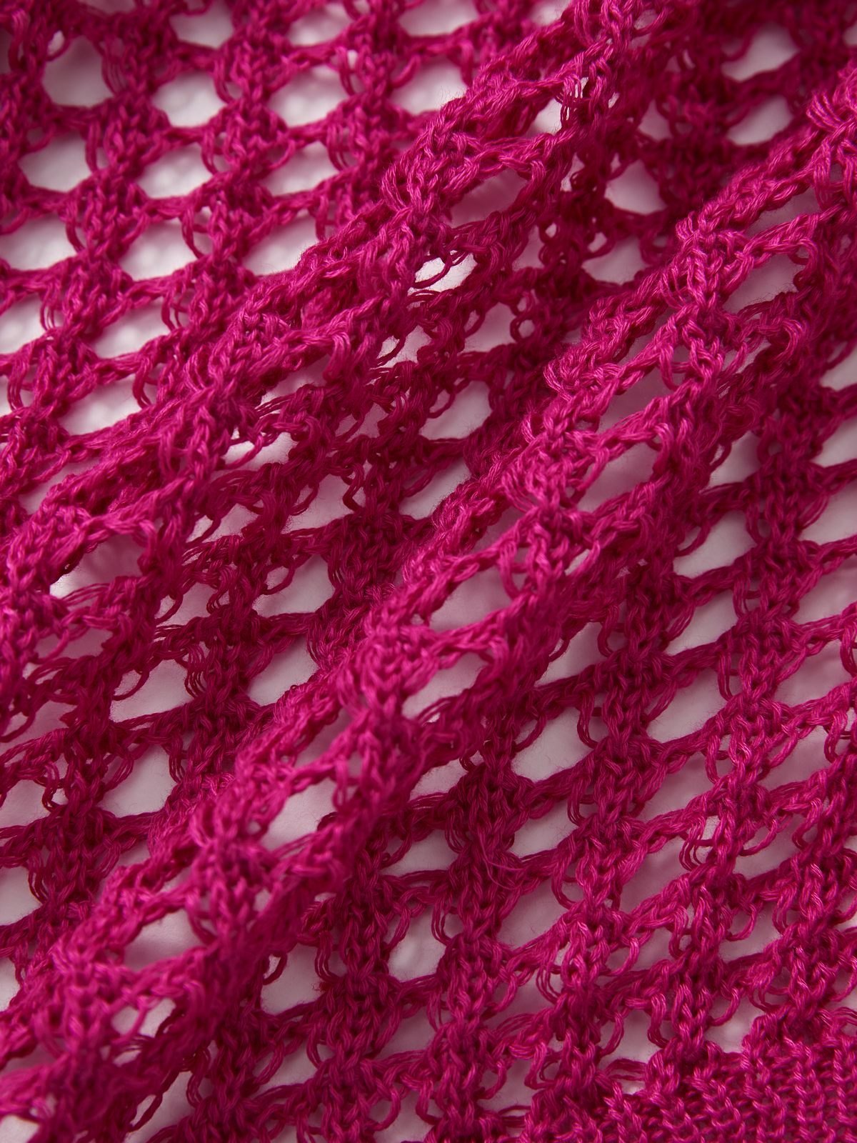 Open Front Hollow Out Crochet Knit Crop Top