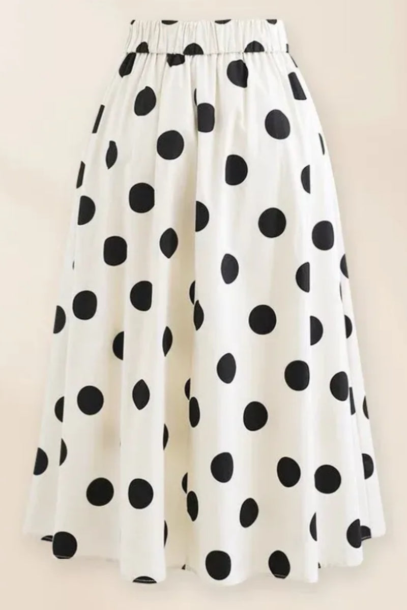 Conjunto de traje de baño de una pieza de lunares